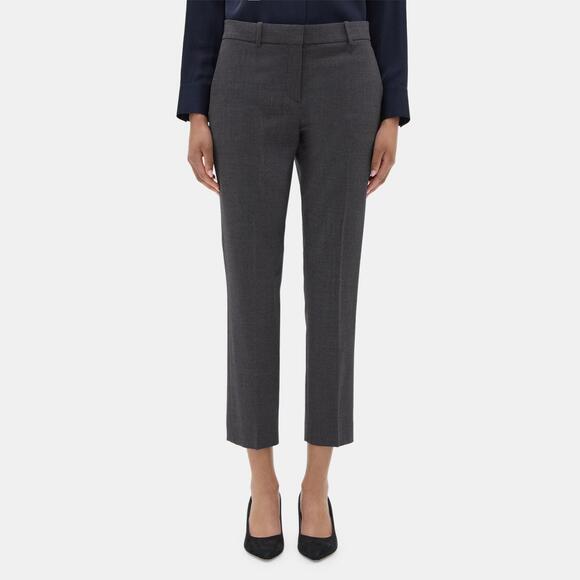 Theory Pants - Classic Crop Pant in Sevona Stretch Wool